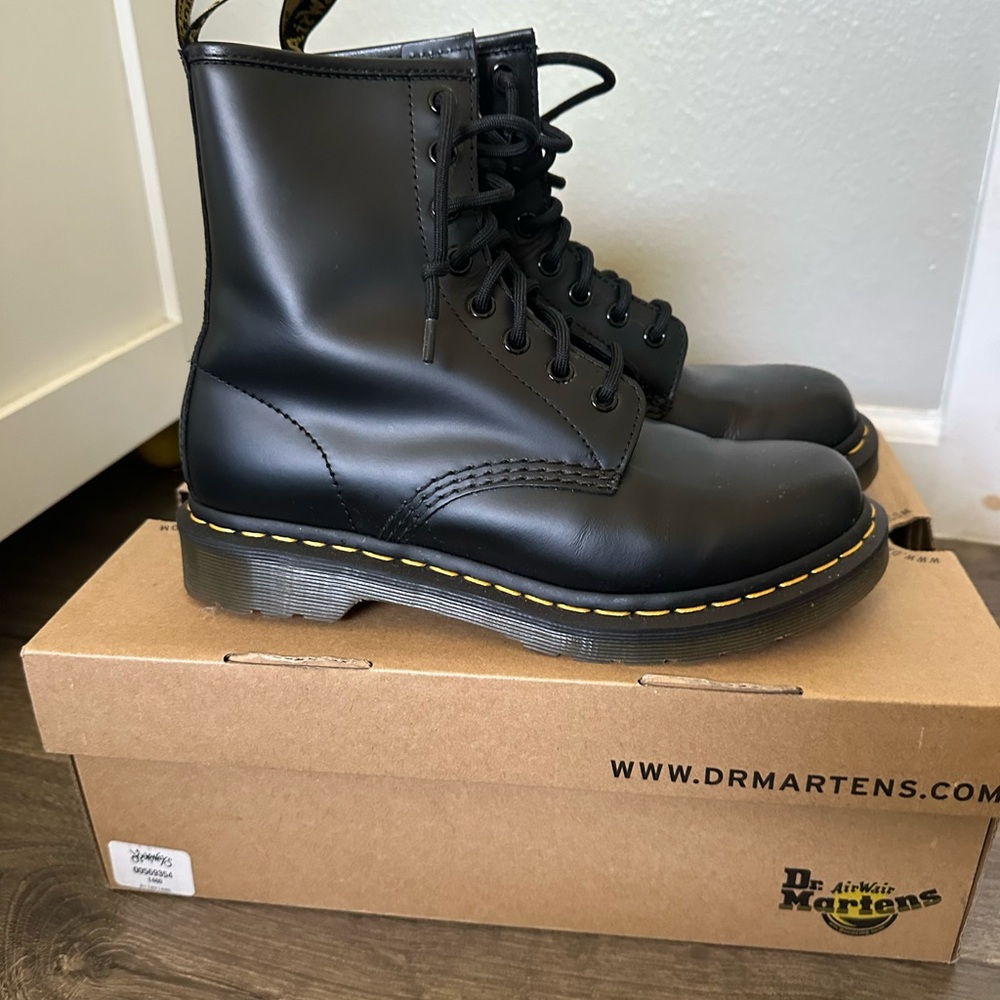 Dr. Martens Black Leather Boots